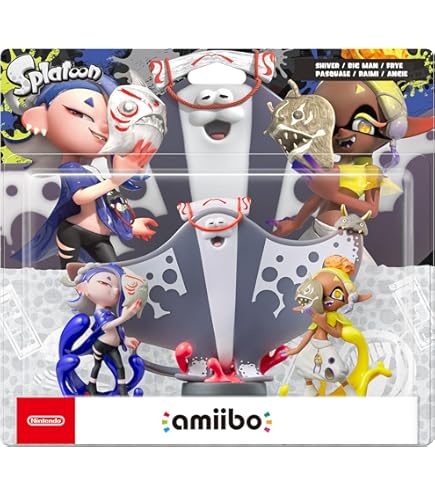 Splatoon Deep Cut Amiibo Set (Shiver, Frye, & Big Man) Triple